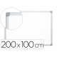 QUADRO BRANCO MELAMINA MAGNETICO CAIXILHO ALUMINIO 200X100 CM